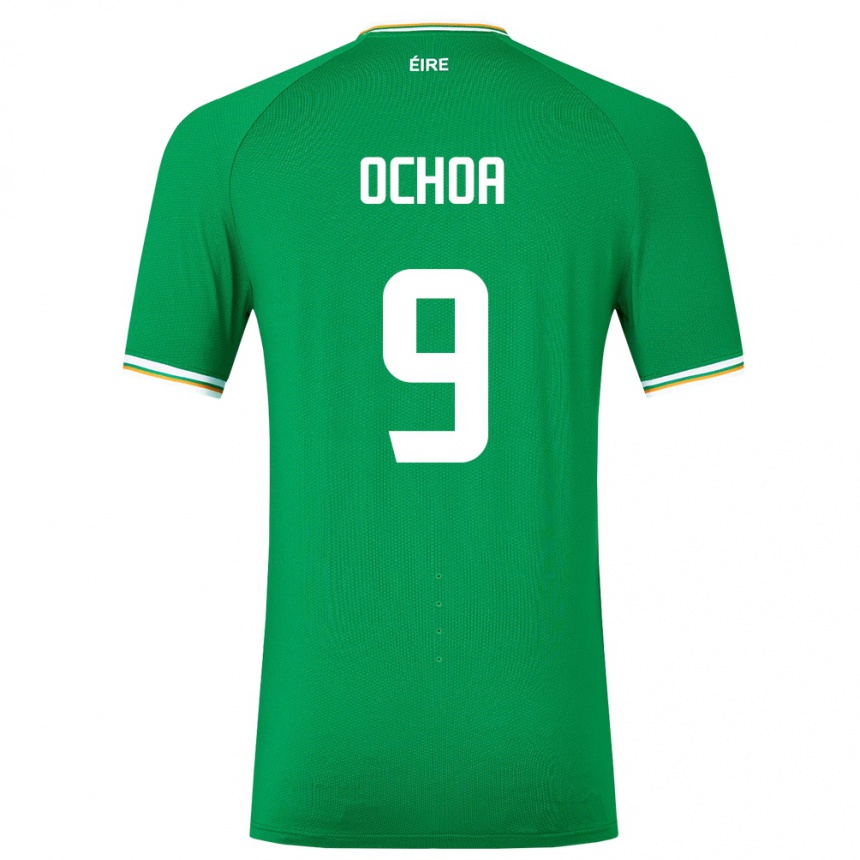 Kids Football Ireland Aarón Ochoa #9 Green Home Jersey 24-26 T-Shirt Australia