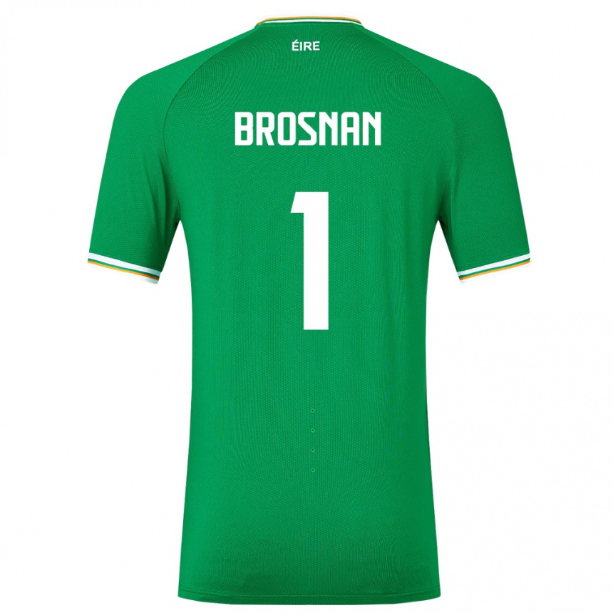 Kids Football Ireland Courtney Brosnan #1 Green Home Jersey 24-26 T-Shirt Australia