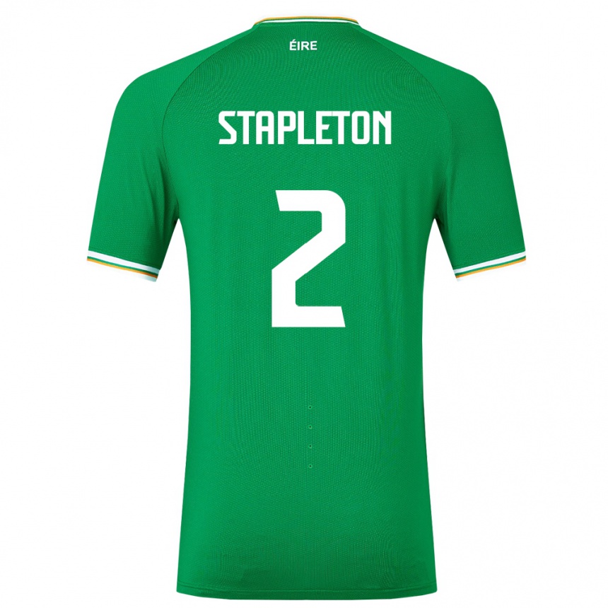 Kids Football Ireland Jessie Stapleton #2 Green Home Jersey 24-26 T-Shirt Australia