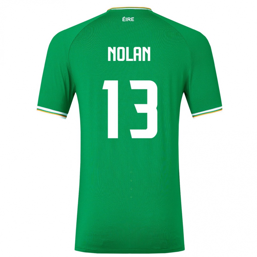 Kids Football Ireland Hayley Nolan #13 Green Home Jersey 24-26 T-Shirt Australia