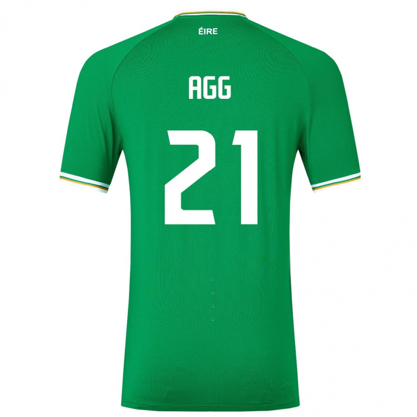 Kids Football Ireland Lily Agg #21 Green Home Jersey 24-26 T-Shirt Australia