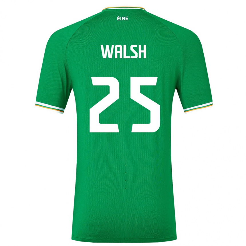 Kids Football Ireland Megan Walsh #25 Green Home Jersey 24-26 T-Shirt Australia