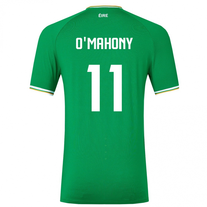 Kids Football Ireland Éabha O'mahony #11 Green Home Jersey 24-26 T-Shirt Australia