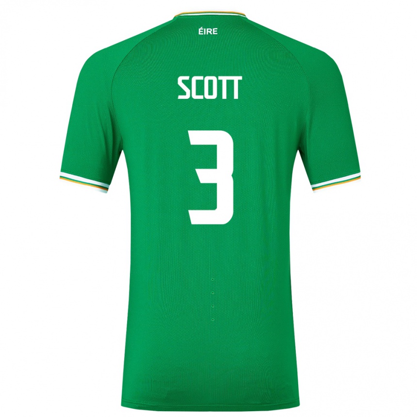 Kids Football Ireland Harriet Scott #3 Green Home Jersey 24-26 T-Shirt Australia