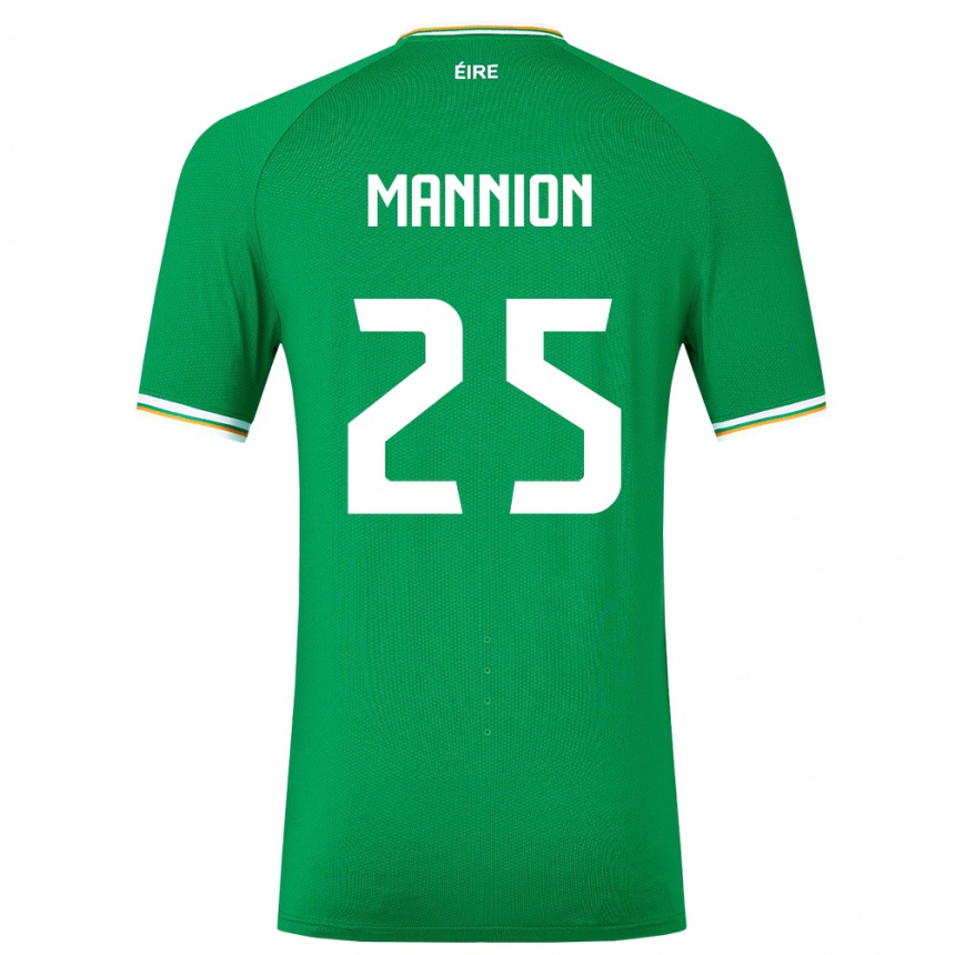 Kids Football Ireland Aoife Mannion #25 Green Home Jersey 24-26 T-Shirt Australia