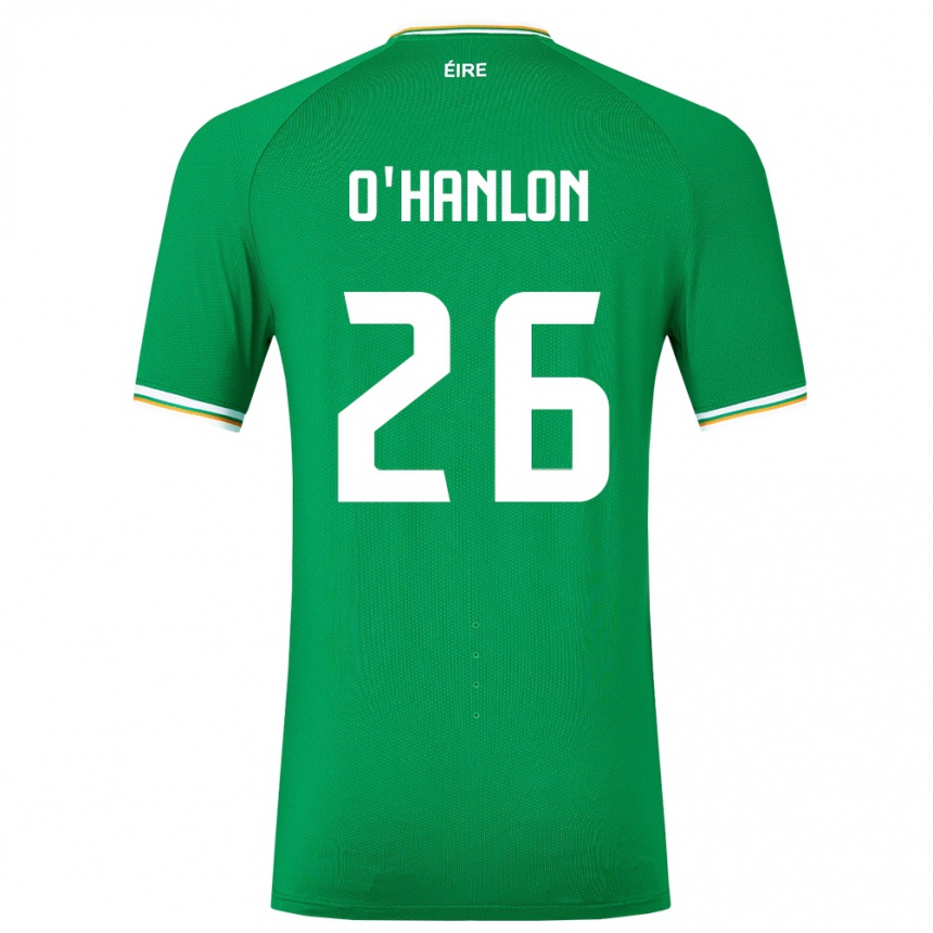 Kids Football Ireland Tara O'hanlon #26 Green Home Jersey 24-26 T-Shirt Australia