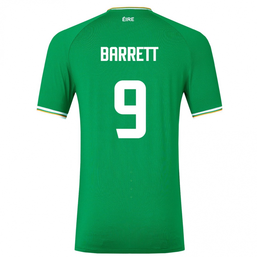 Kids Football Ireland Amber Barrett #9 Green Home Jersey 24-26 T-Shirt Australia