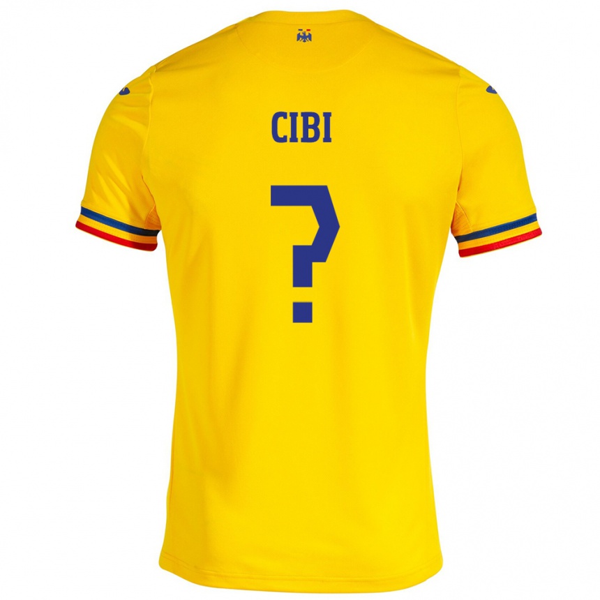 Kids Football Romania Fabiano Cibi #0 Yellow Home Jersey 24-26 T-Shirt Australia