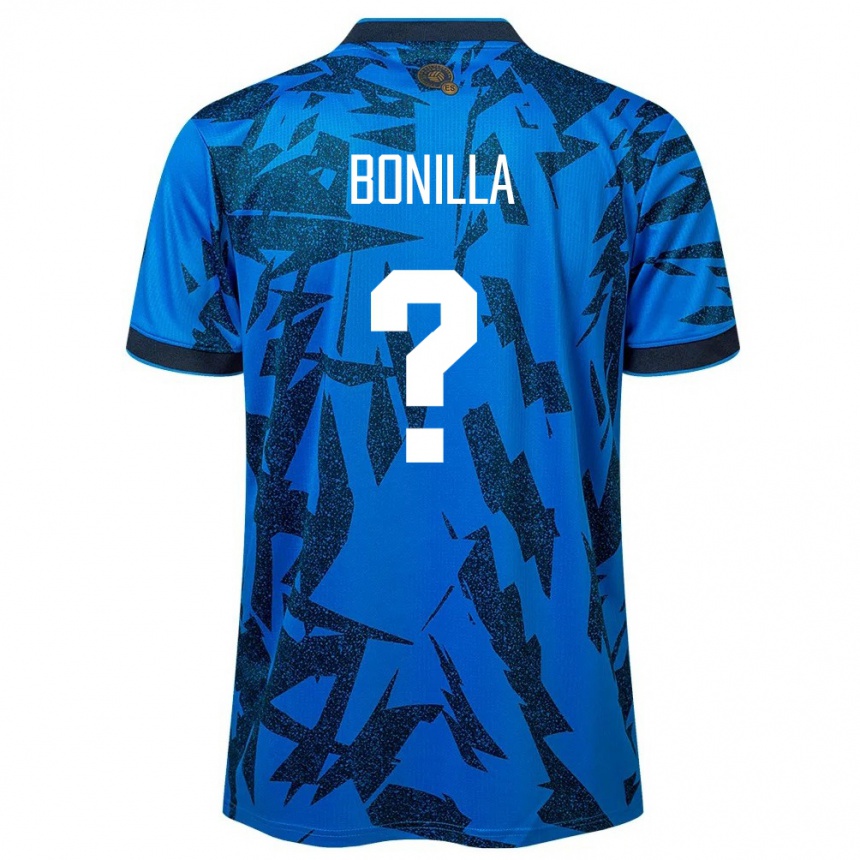 Kids Football El Salvador Nelson Bonilla #0 Blue Home Jersey 24-26 T-Shirt Australia