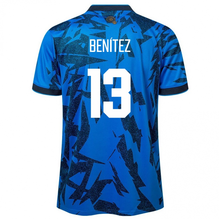 Kids Football El Salvador Tereso Benítez #13 Blue Home Jersey 24-26 T-Shirt Australia