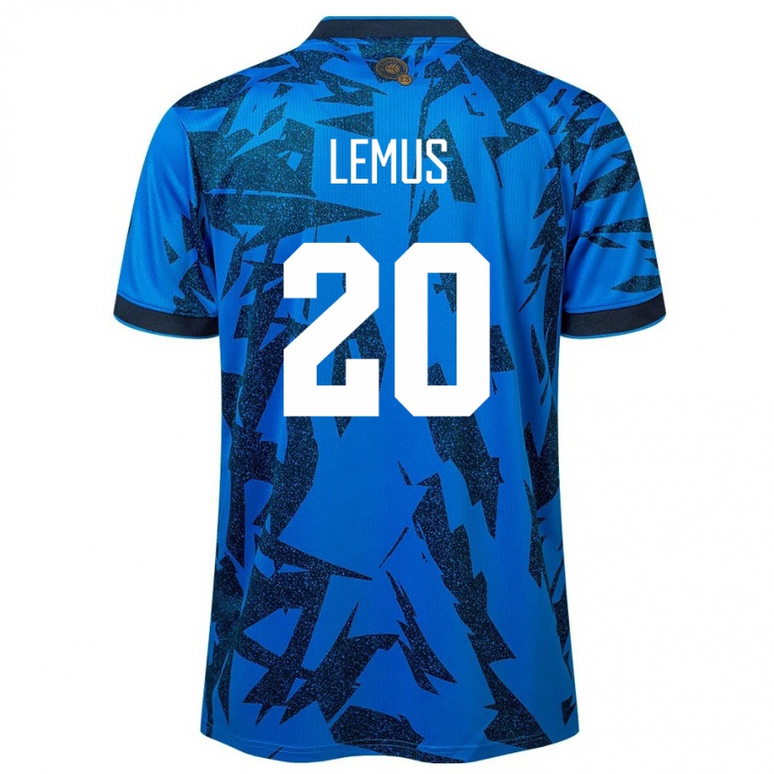 Kids Football El Salvador Diego Lemus #20 Blue Home Jersey 24-26 T-Shirt Australia