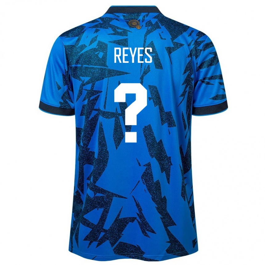 Kids Football El Salvador Jefferson Reyes #0 Blue Home Jersey 24-26 T-Shirt Australia