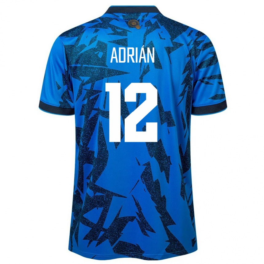 Kids Football El Salvador Adrián Aguilar #12 Blue Home Jersey 24-26 T-Shirt Australia