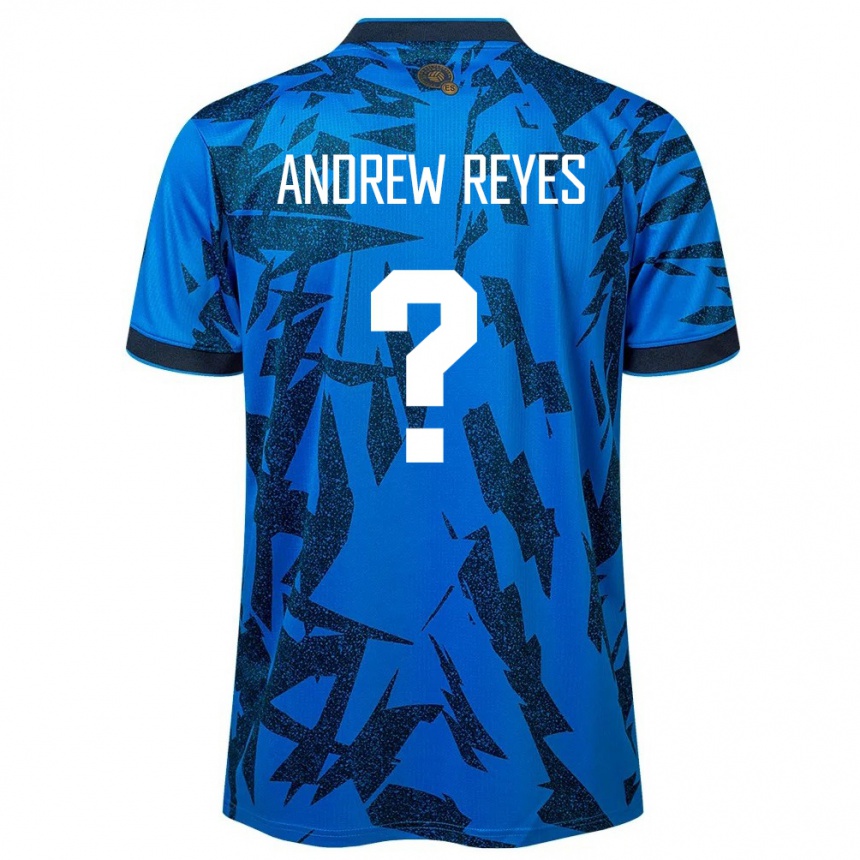 Kids Football El Salvador Andrew Reyes #0 Blue Home Jersey 24-26 T-Shirt Australia