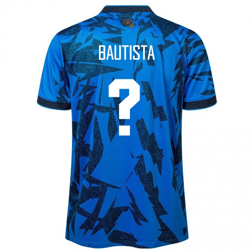 Kids Football El Salvador Ezequiel Bautista #0 Blue Home Jersey 24-26 T-Shirt Australia