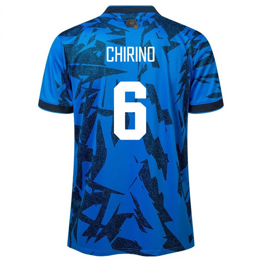 Kids Football El Salvador Alejandra Chirino #6 Blue Home Jersey 24-26 T-Shirt Australia