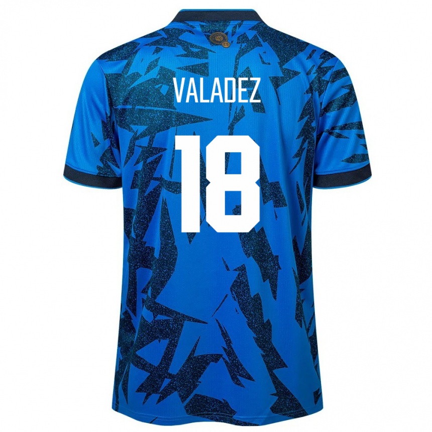 Kids Football El Salvador Samantha Valadez #18 Blue Home Jersey 24-26 T-Shirt Australia