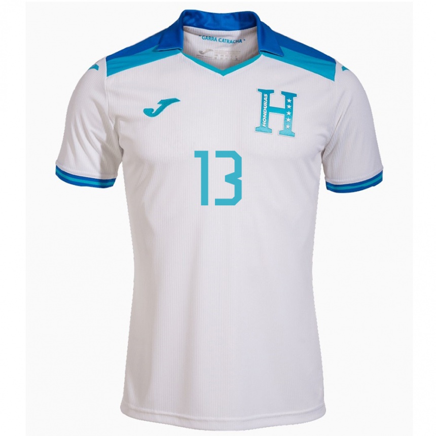 Kids Football Honduras Marco Aceituno #13 White Home Jersey 24-26 T-Shirt Australia