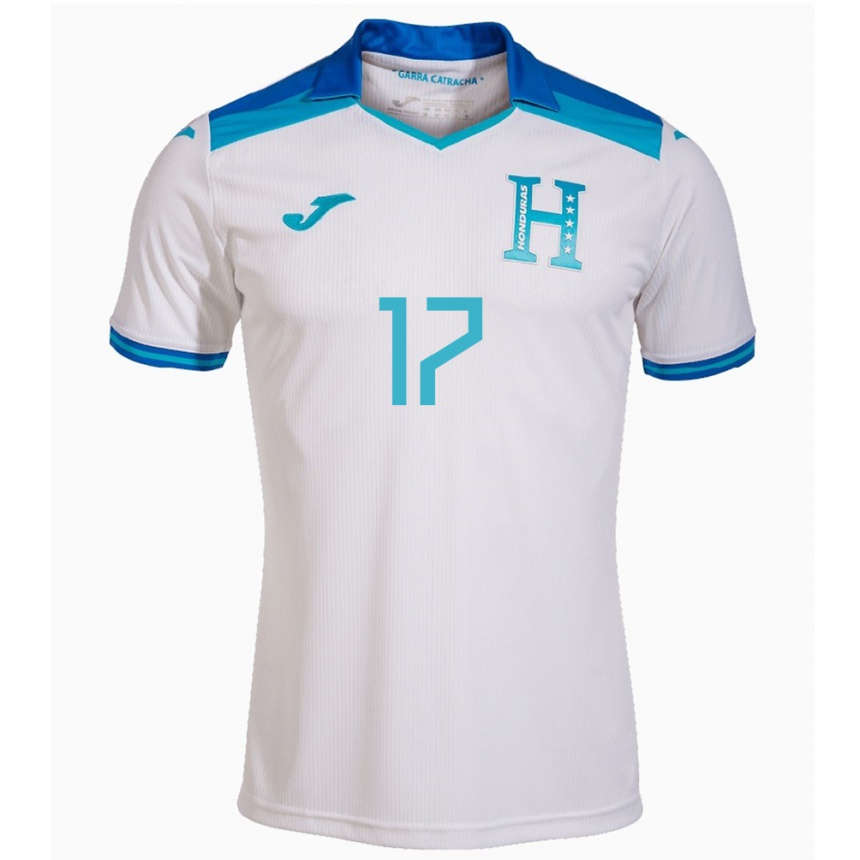 Kids Football Honduras Johana Espinal #17 White Home Jersey 24-26 T-Shirt Australia