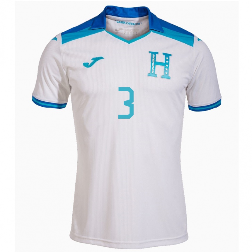 Kids Football Honduras Bárbara Murillo #3 White Home Jersey 24-26 T-Shirt Australia