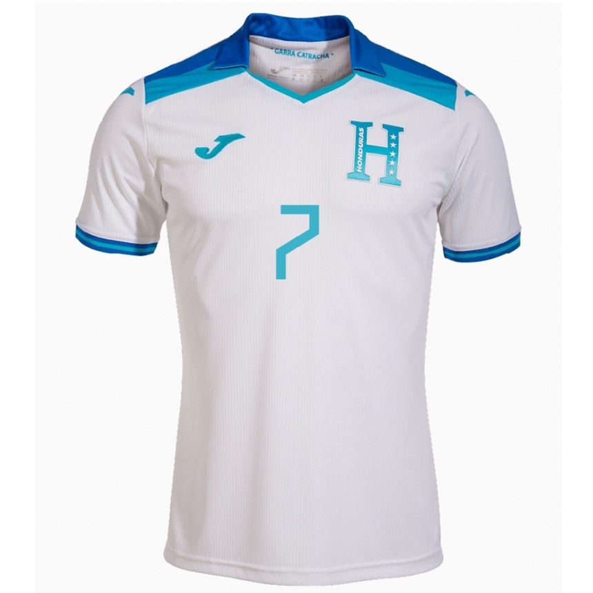 Kids Football Honduras José Pinto #7 White Home Jersey 24-26 T-Shirt Australia