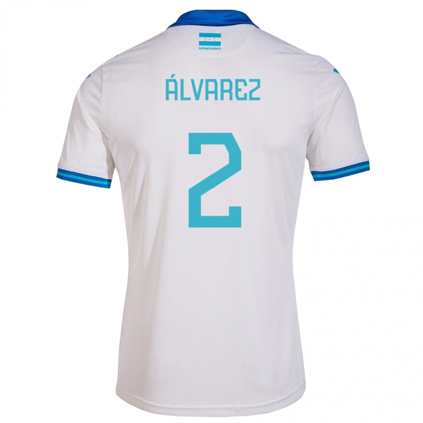 Kids Football Honduras Kevin Álvarez #2 White Home Jersey 24-26 T-Shirt Australia