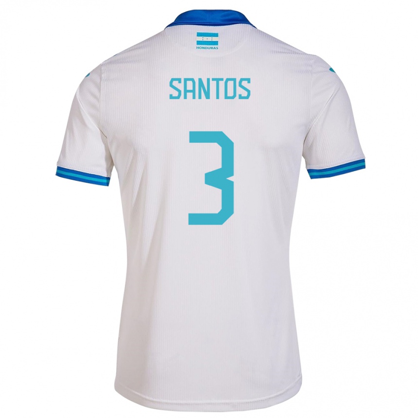 Kids Football Honduras Marcelo Santos #3 White Home Jersey 24-26 T-Shirt Australia