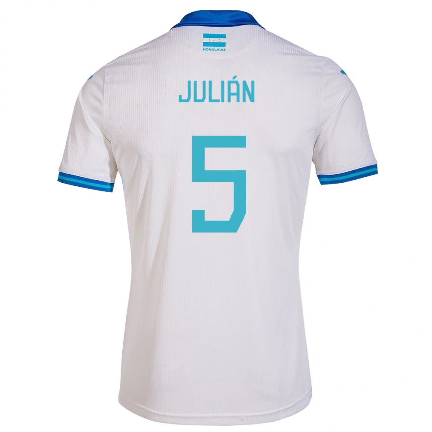 Kids Football Honduras Julián Martínez #5 White Home Jersey 24-26 T-Shirt Australia