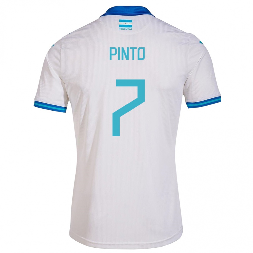 Kids Football Honduras José Pinto #7 White Home Jersey 24-26 T-Shirt Australia