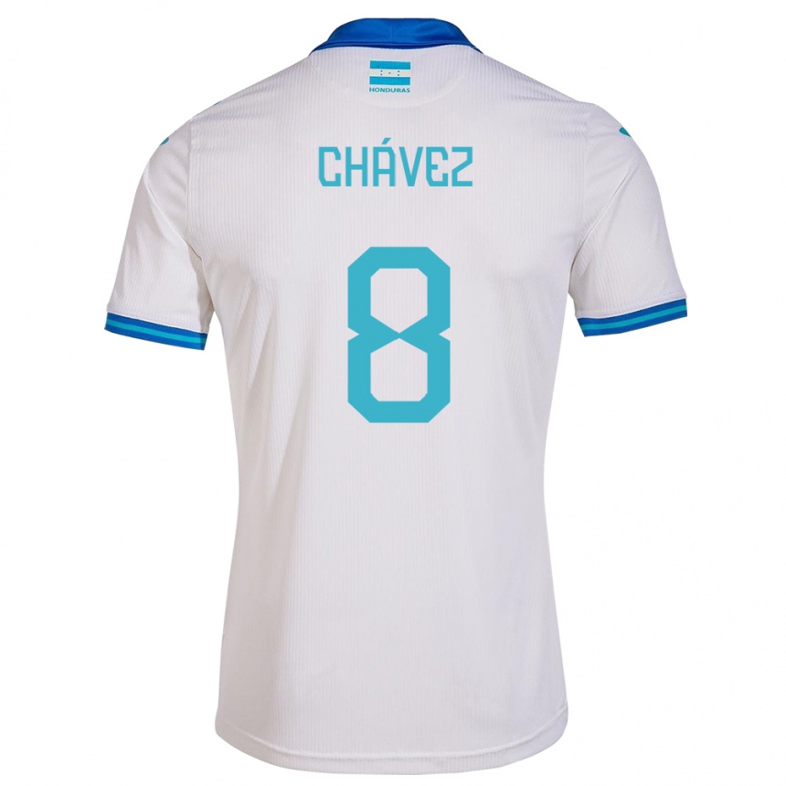 Kids Football Honduras Gerson Chávez #8 White Home Jersey 24-26 T-Shirt Australia