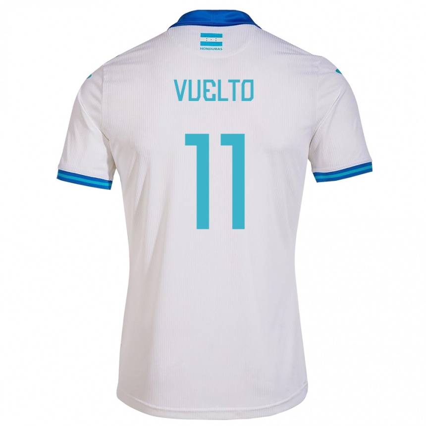 Kids Football Honduras Darixon Vuelto #11 White Home Jersey 24-26 T-Shirt Australia