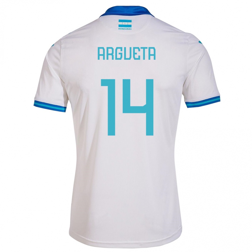 Kids Football Honduras Carlos Argueta #14 White Home Jersey 24-26 T-Shirt Australia