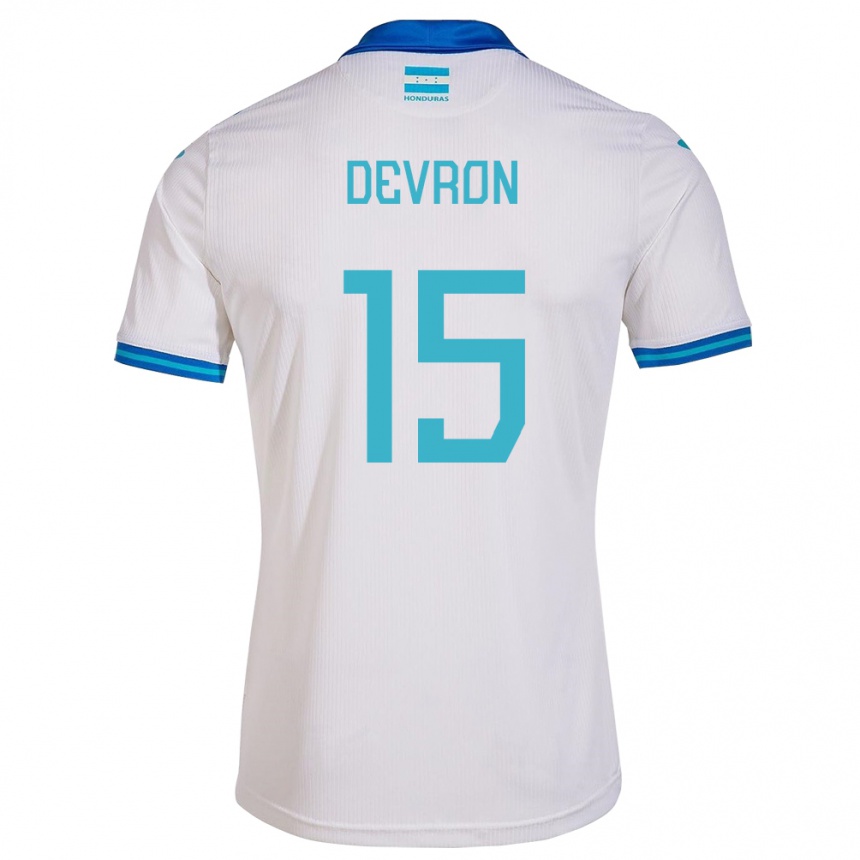 Kids Football Honduras Devron García #15 White Home Jersey 24-26 T-Shirt Australia