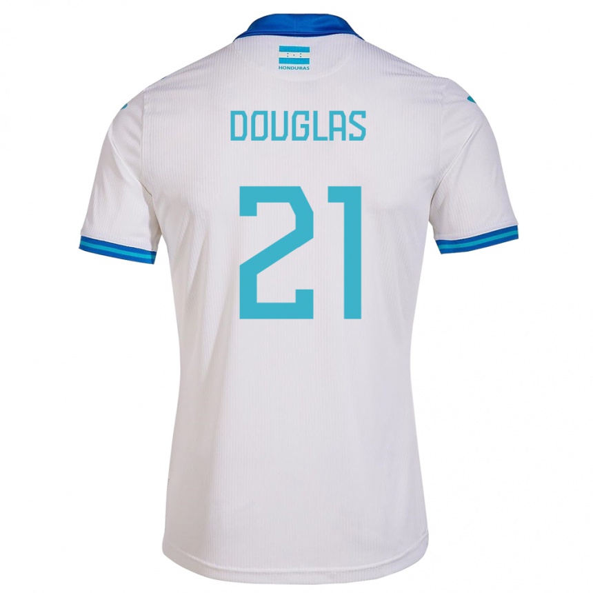 Kids Football Honduras Douglas Martínez #21 White Home Jersey 24-26 T-Shirt Australia