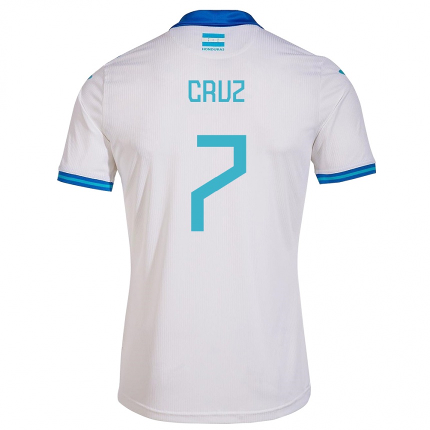 Kids Football Honduras Nixon Cruz #7 White Home Jersey 24-26 T-Shirt Australia