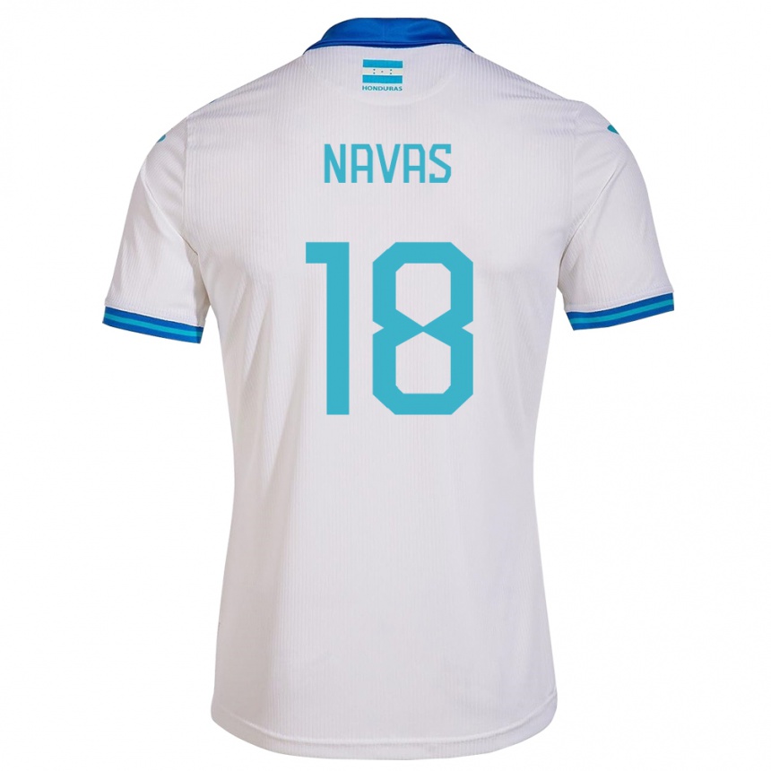 Kids Football Honduras Johan Navas #18 White Home Jersey 24-26 T-Shirt Australia