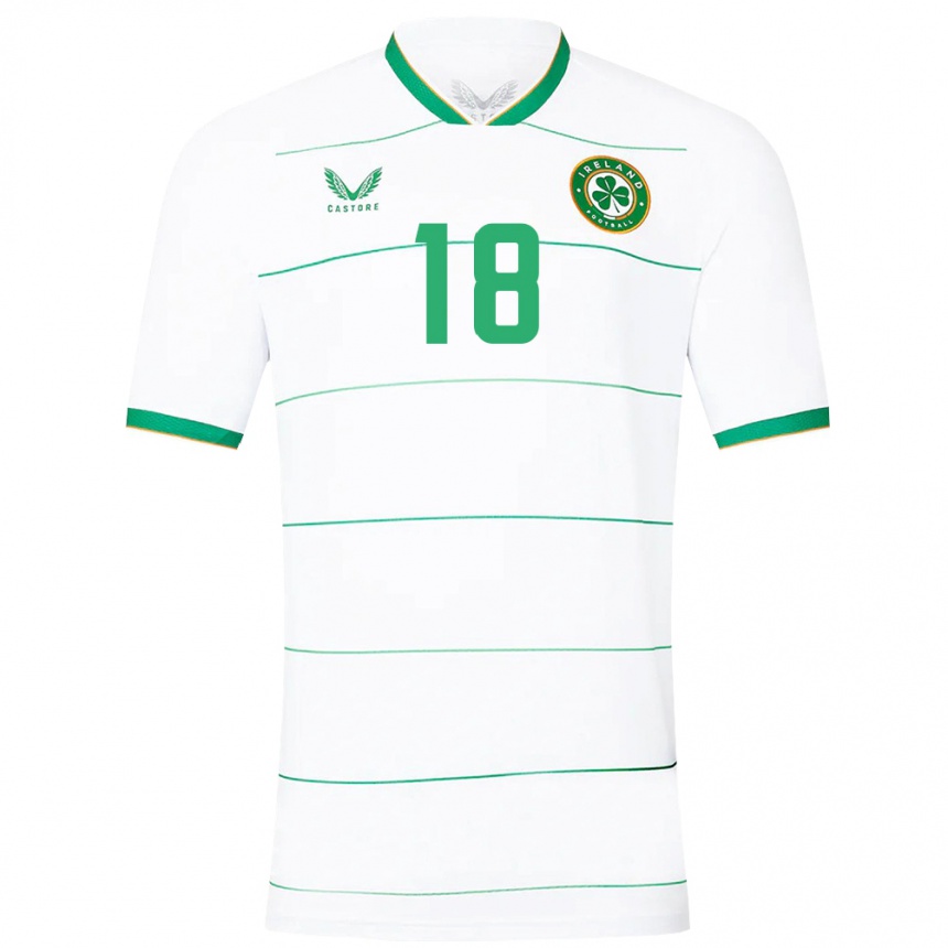 Kids Football Ireland Justin Ferizaj #18 White Away Jersey 24-26 T-Shirt Australia