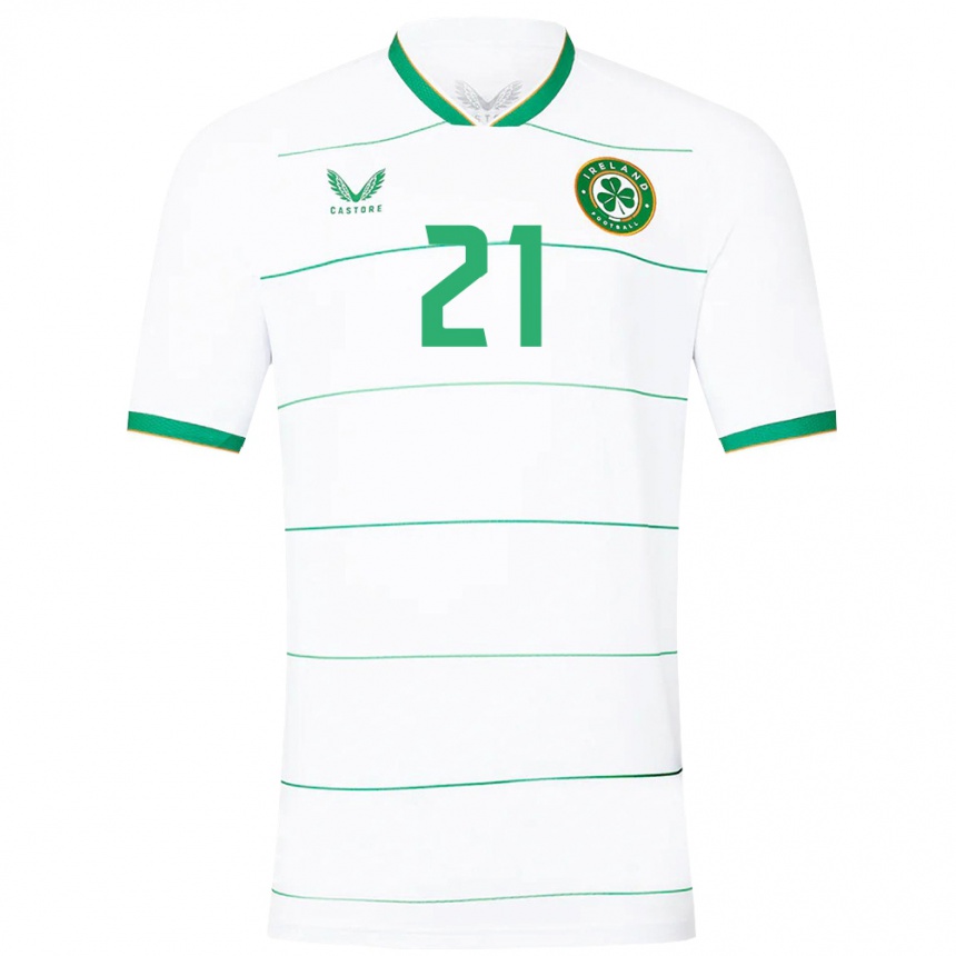 Kids Football Ireland Freddie Turley #21 White Away Jersey 24-26 T-Shirt Australia