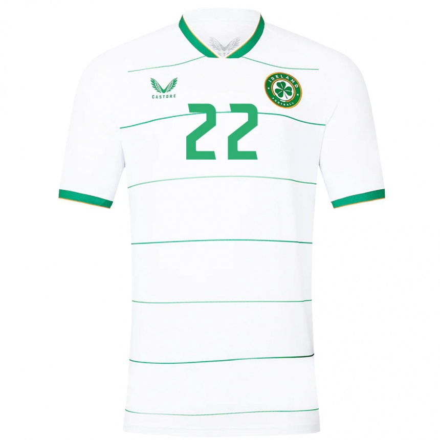 Kids Football Ireland Isibeal Atkinson #22 White Away Jersey 24-26 T-Shirt Australia