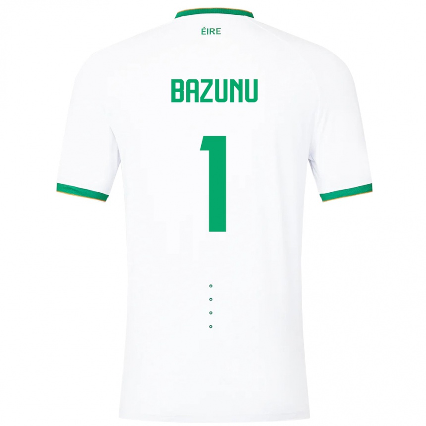 Kids Football Ireland Gavin Bazunu #1 White Away Jersey 24-26 T-Shirt Australia