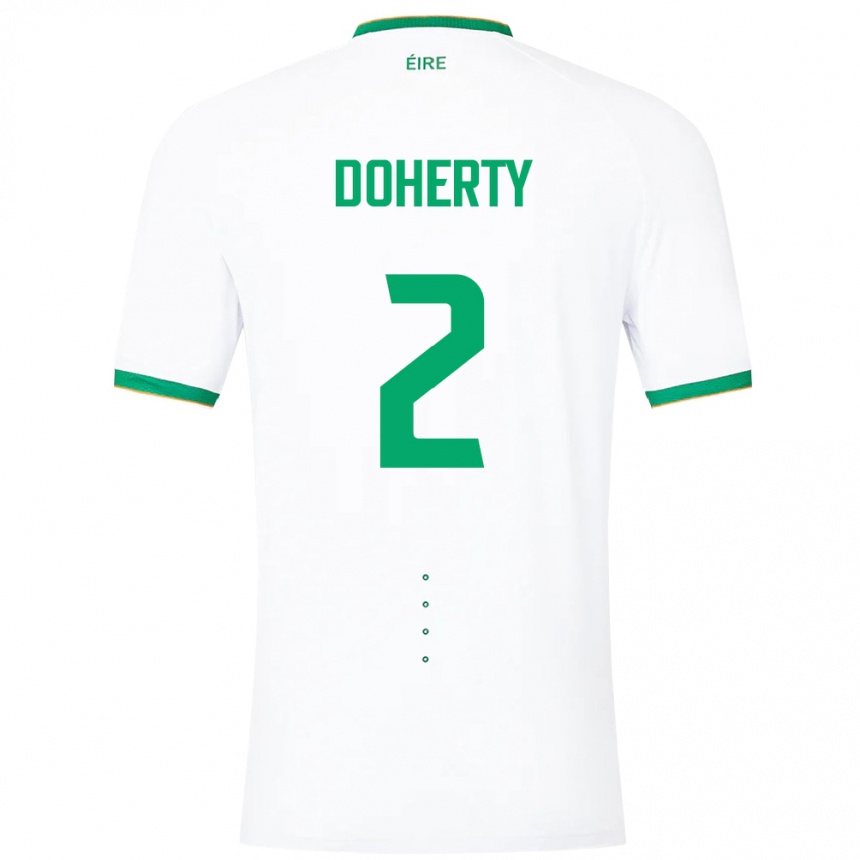 Kids Football Ireland Matt Doherty #2 White Away Jersey 24-26 T-Shirt Australia