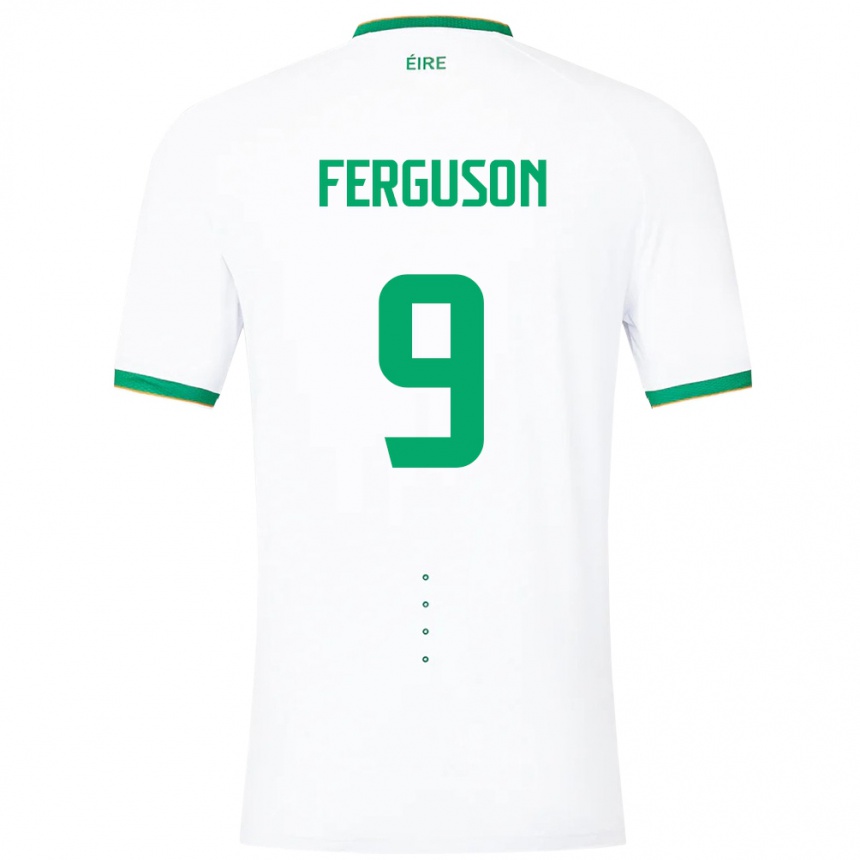 Kids Football Ireland Evan Ferguson #9 White Away Jersey 24-26 T-Shirt Australia