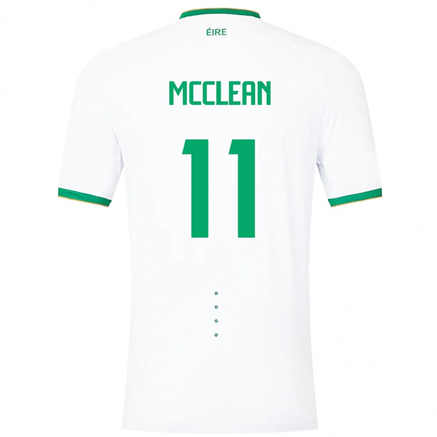 Kids Football Ireland James Mcclean #11 White Away Jersey 24-26 T-Shirt Australia