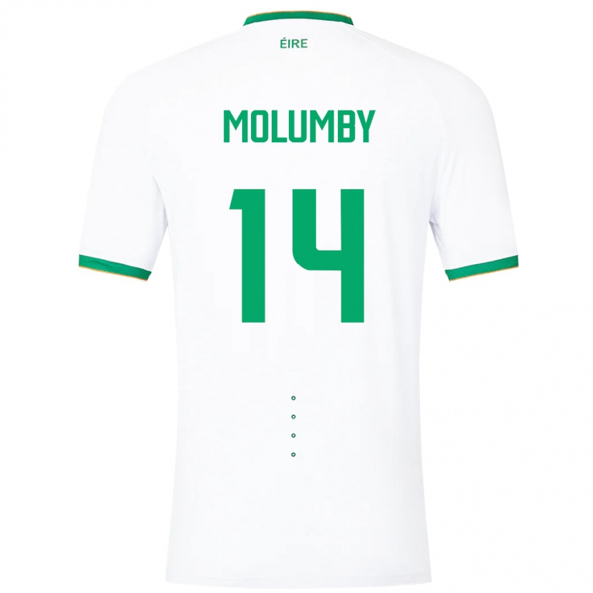 Kids Football Ireland Jayson Molumby #14 White Away Jersey 24-26 T-Shirt Australia