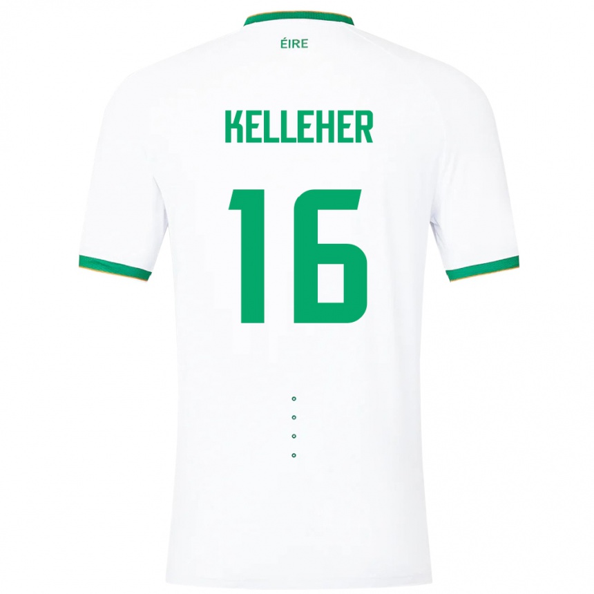 Kids Football Ireland Caoimhín Kelleher #16 White Away Jersey 24-26 T-Shirt Australia