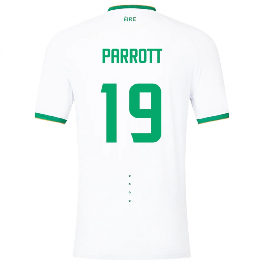 Kids Football Ireland Troy Parrott #19 White Away Jersey 24-26 T-Shirt Australia