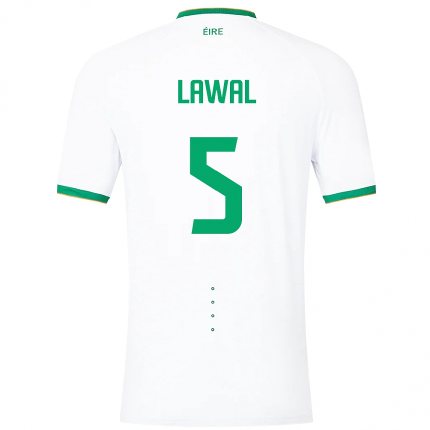 Kids Football Ireland Bosun Lawal #5 White Away Jersey 24-26 T-Shirt Australia