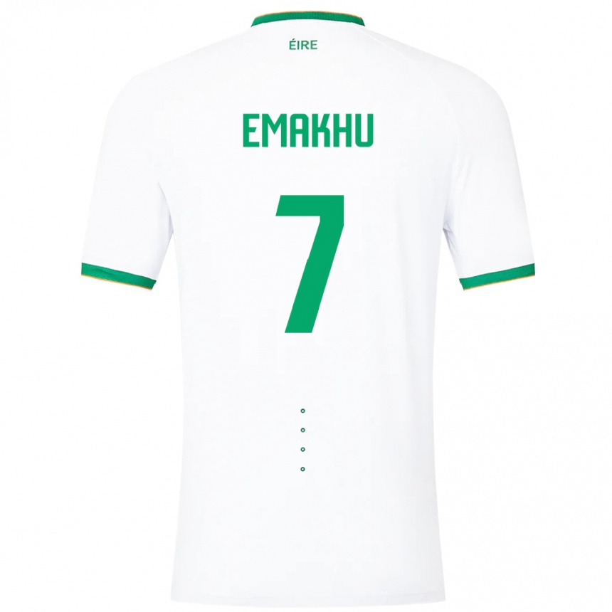 Kids Football Ireland Aidomo Emakhu #7 White Away Jersey 24-26 T-Shirt Australia