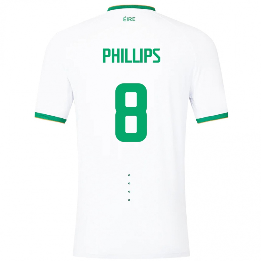 Kids Football Ireland Killian Phillips #8 White Away Jersey 24-26 T-Shirt Australia