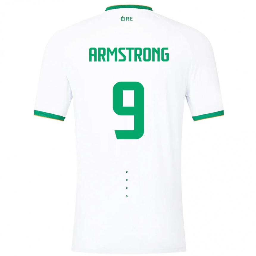 Kids Football Ireland Sinclair Armstrong #9 White Away Jersey 24-26 T-Shirt Australia